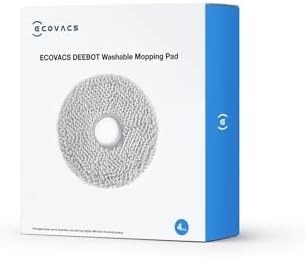 ECOVACS Washable Mopping Pads 4 Pack - Gray