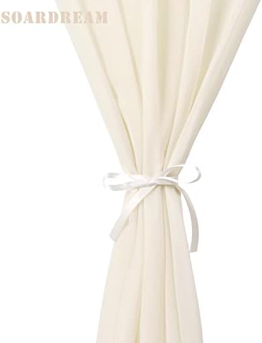 Ivory Chiffon Table Runner 2 Pack Romantic Wedding Decor