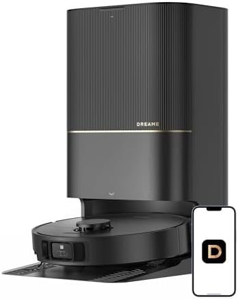 DREAME X40 Ultra Robotic Vacuum with Removable Mop and Liftable Brushes