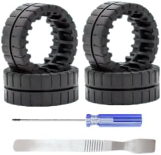 4 Pack Wheel Tires for iRobot Braava Jet M6 Replacement