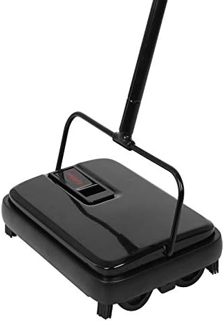 Eyliden Quiet Carpet Sweeper Manual No Noise Lightweight Black