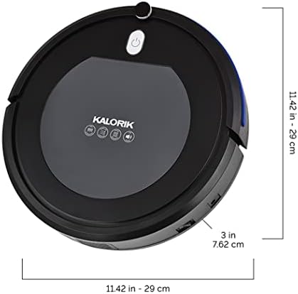 Kalorik Home Ionic Pure Air Rechargeable Robot Vacuum Black Gray