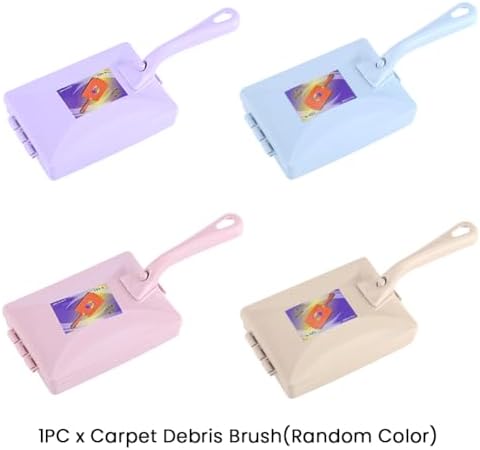 Carpet Debris Brush with Dual Rollers and Storage Box