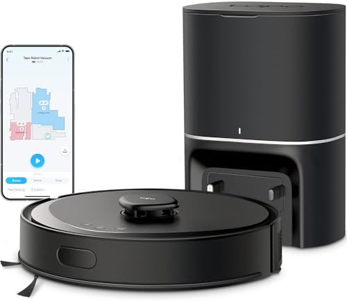 Tapo LiDAR Smart Navigation Robot Vacuum and Mop with Self-Emptying Dock
