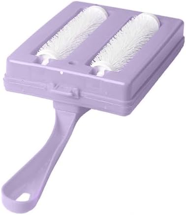 Carpet Debris Brush with Dual Rollers and Storage Box
