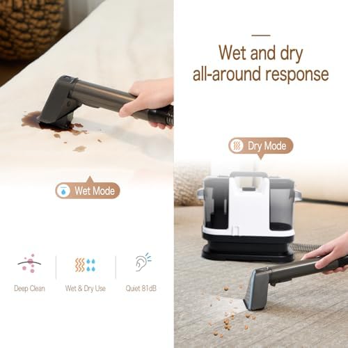 FXiaoy Carpet Cleaner with 18L Tank and 12KPa Suction