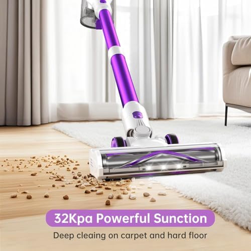 Fabuletta Cordless Vacuum Cleaner 500W Lightweight with 50 Min Battery