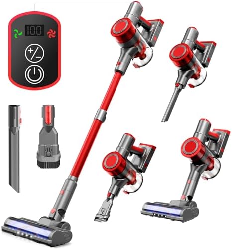 BSNAW Cordless Vacuum Cleaner 6 in 1 Powerful Suction