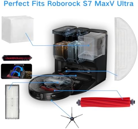 Home Times 17PCS Roborock S7 MaxV Ultra Accessories Kit