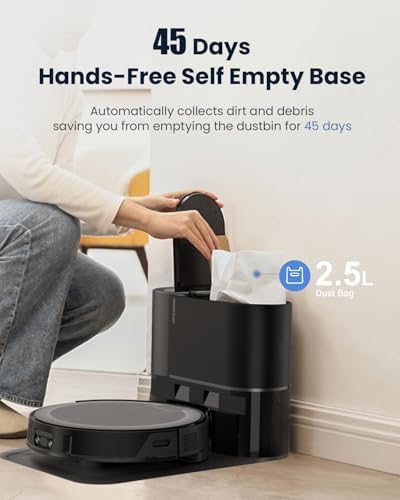 Proscenic X1 Robot Vacuum and Mop with 45 Day Self-Emptying