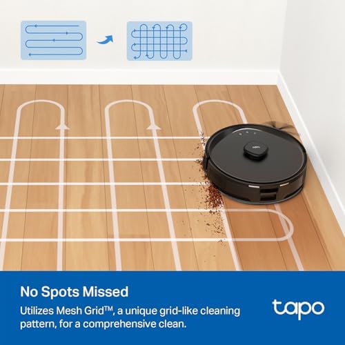 Tapo LiDAR Smart Navigation Robot Vacuum and Mop with Self-Emptying Dock