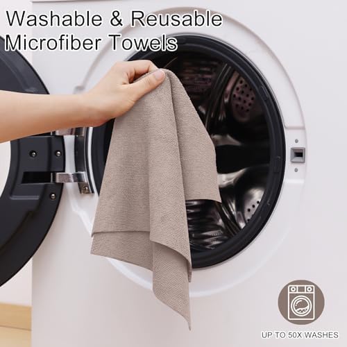 Homaxy Tear Away Dish Cloths Rolls 40 Sheets