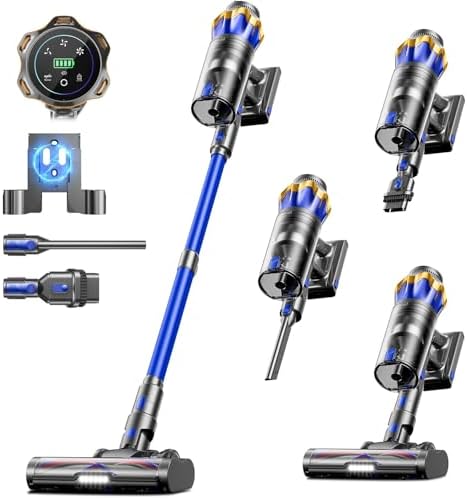 JELLYPIG Cordless Vacuum Cleaner 580W 48KPA 65Mins