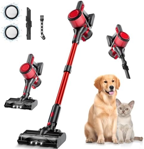 BSNAW Cordless Stick Vacuum 8-in-1 Powerful Deep Cleaner