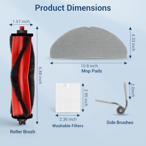 22Pcs Replacement Parts Kit for Roborock Q7 M5 M5 Robot Vacuum