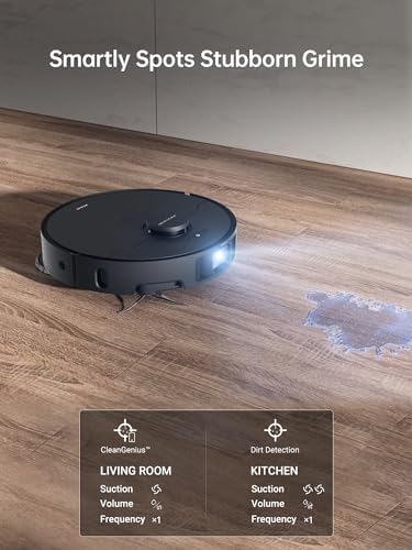 DREAME X40 Ultra Robotic Vacuum with Removable Mop and Liftable Brushes