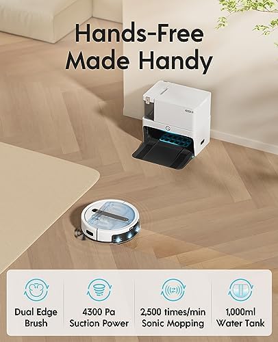 Yeedi Cube Robot Vacuum Cleaner with Auto Mop and Auto Empty