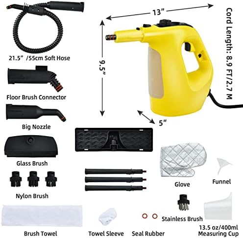 GOFLAME 1400W Handheld Steam Cleaner with 17 Accessories