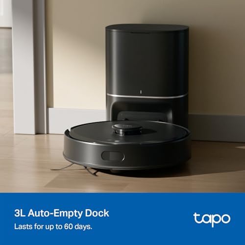 Tapo LiDAR Smart Navigation Robot Vacuum and Mop with Self-Emptying Dock