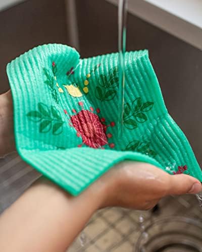 Swedish Sponge Reusable Dishcloth Set of 3
