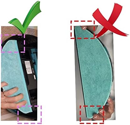 Robot Vacuum Mop Cloth Compatible with Cecotec Conga 8090 Ultra