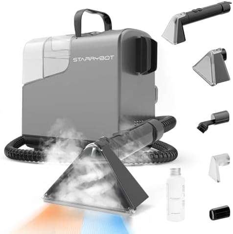 Starrybot Carpet Upholstery Cleaner with Steam and Suction