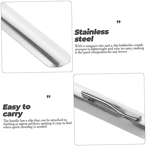 SHOWERORO 2pcs Stainless Steel Crumb Scraper Squeegee