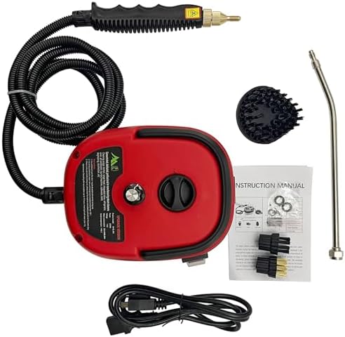 INTSUPERMAI High Temp Steam Cleaner with 3 Brush Heads