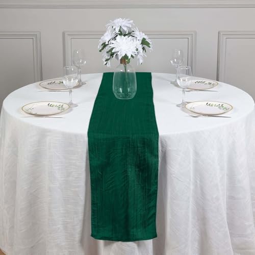 Efavormart 12x108 Accordion Crinkle Taffeta Table Runner