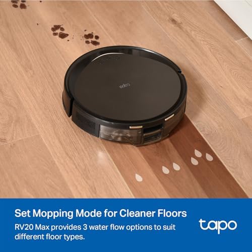 Tapo Ultra-Slim LiDAR Robot Vacuum and Mop with Self-Emptying Dock