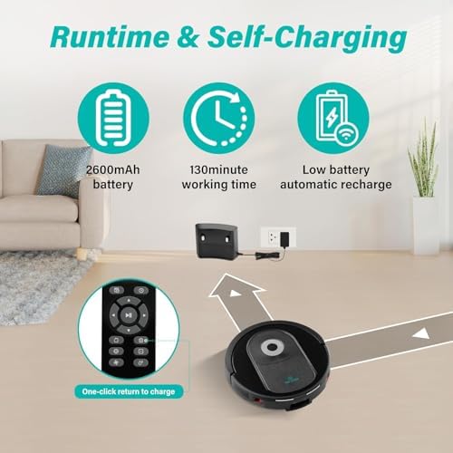 Xcity Robot Vacuum and Mop Combo with 4000Pa Suction and Self-Charging