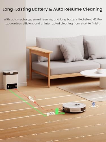 Lefant LiDAR Robot Vacuum and Mop with 45-Day Self-Emptying
