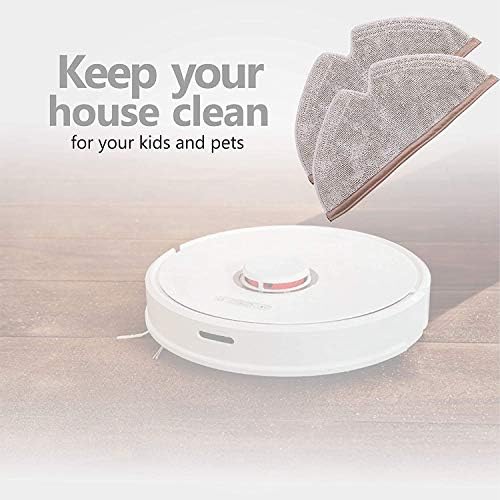 KEEPOW 8 Pcs Microfiber Mop Cloth Pad Refill Kit