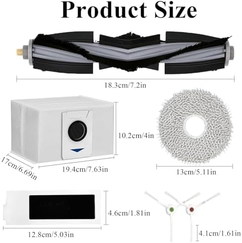 Soniicmomo 24 Pack Replacement Parts for Deebot T20 Series