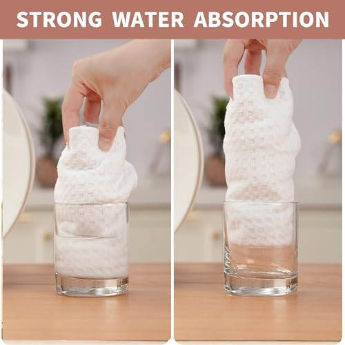 New Microfiber Kitchen Towels Waffle Weave Set of 2