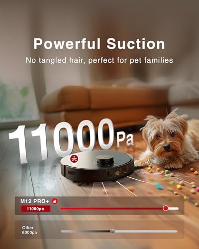 Yeedi M12 PRO Robotic Vacuum and Mop with Auto-Lift and Auto Mop