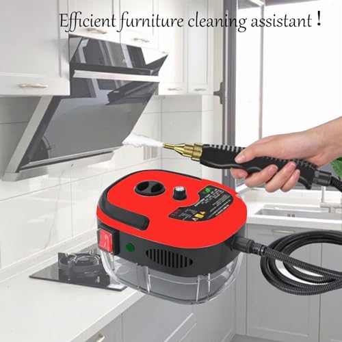 INTSUPERMAI High Temp Steam Cleaner with 3 Brush Heads