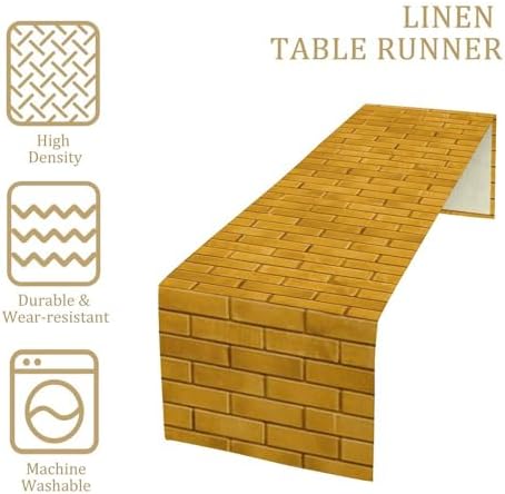 Yellow Brick Road Printed Table Runner Boho Decor 13x72 Inch