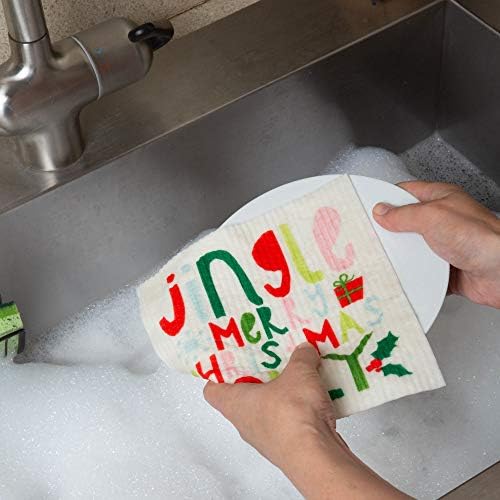 DII Swedish Dishcloths 3 Piece Set Jingle