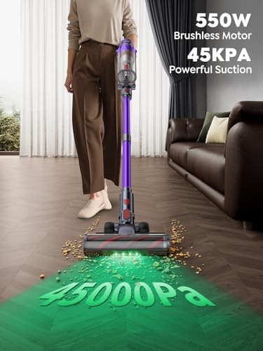SMOTURE Cordless Vacuum Cleaner 550W 45KPA 60 Mins Runtime 1