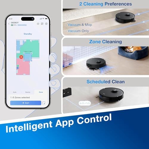 ECOVACS DEEBOT N20 Robotic Vacuum and Mop Cleaner