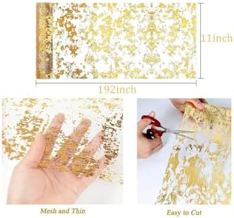 Gold Sequin Glitter Table Runner 11x49