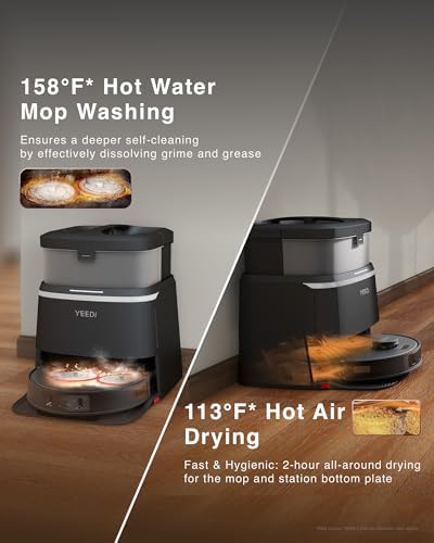 Yeedi M12 PRO Robotic Vacuum and Mop with Auto-Lift and Auto Mop