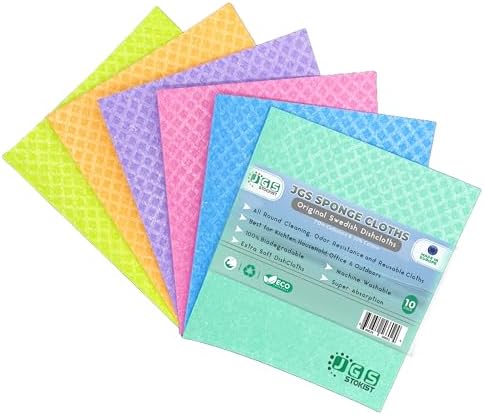 Premium Quality Swedish Sponge Dishcloths 10 Pack