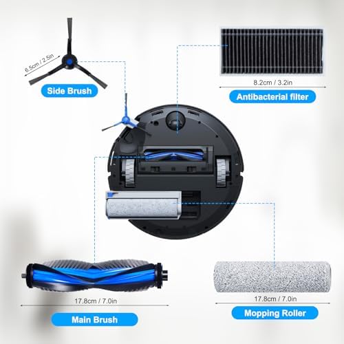 Fixbetter Accessories Kit for ECOVACS DEEBOT X8 PRO Omni