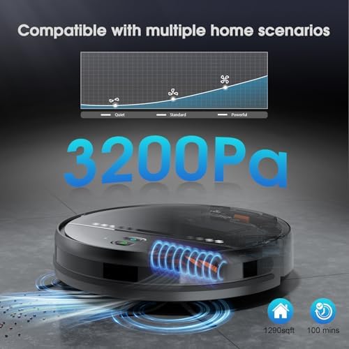 SHELIKI Robot Vacuum and Mop 2-in-1 Cleaner