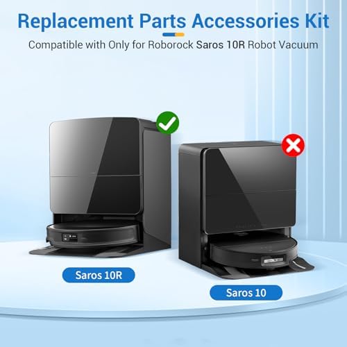 26Pcs Replacement Parts Kit for Roborock Saros 10R Robot Vacuum