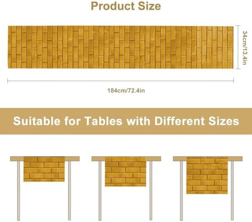 Yellow Brick Road Printed Table Runner Boho Decor 13x72 Inch