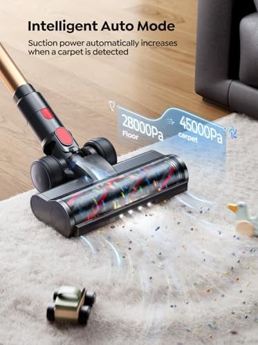SMOTURE Cordless Vacuum Cleaner 550W 45KPA 60 Mins Runtime