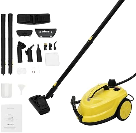2000W Steam Cleaner Machine with 6087oz Large Capacity Yellow